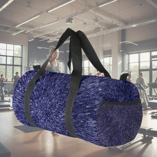 Sac De Sport Modern, chic design in dark blue, glitter effect