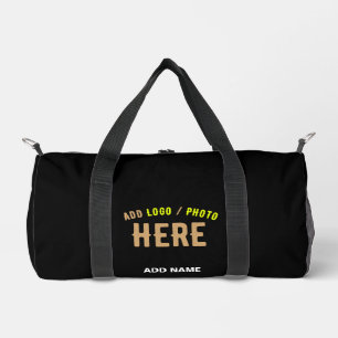 SAC DE SPORT MODERNE ET MODERNE PERSONNALISABLE NOIR VÉRIFIÉ