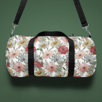 Monogramme Boho Fleur sauvage Motif floral
