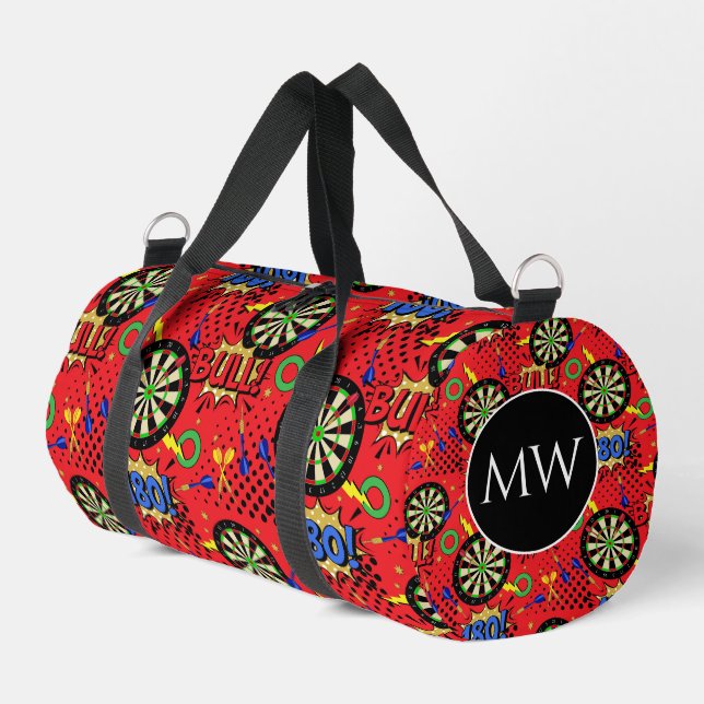 Sac De Sport Monogramme du Lecteur fléchettes (Coin gauche)