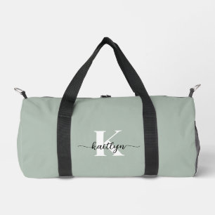 Sac De Sport Monogramme écriture vert sauge