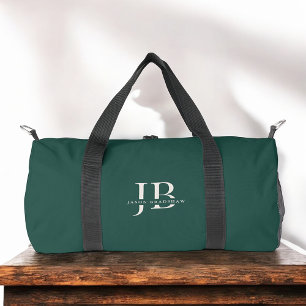 Sac De Sport Monogramme et nom élégant moderne personnalisé Ver