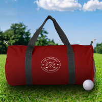 Monogramme et nom personnalisés de golfeur élégant