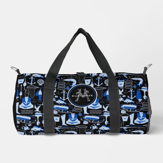 Sac De Sport Monogramme Gone Fishing Blue (Recto)