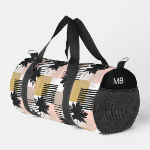 Sac De Sport Monogramme moderne Tropical Beach Motif Abstrait