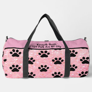 Sac De Sport Monogramme personnalisable empreinte de patte à pa