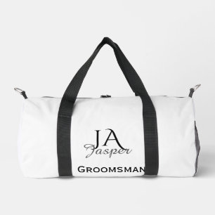 Sac De Sport Monogramme personnalisé garçon d'honneur témoin no