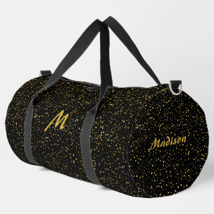Sac De Sport Monogramme personnalisé & nom faux brillant