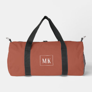 Sac De Sport Monogramme personnalisé, terre cuite partout