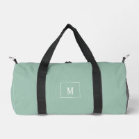 monogramme personnalisé, vert sauge partout