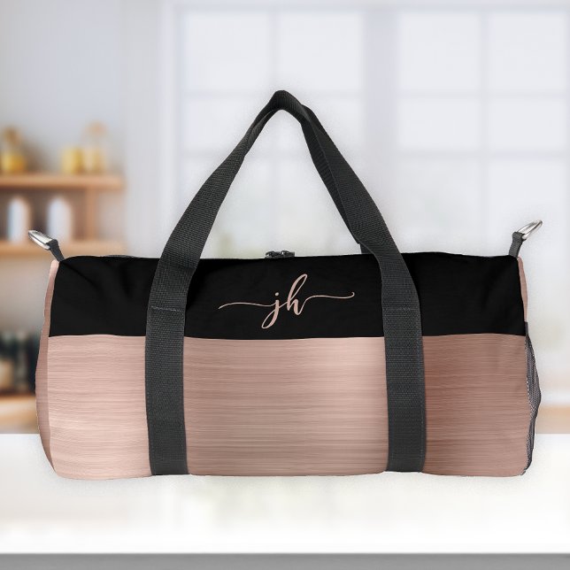 Sac De Sport Monogramme rose or brossé métal noir (Créateur téléchargé)