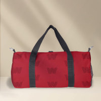 monogramme tendance, rouge