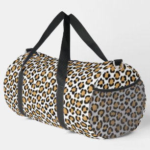 Sac De Sport Motif à effet de fourrure Simulé Leopard tendance