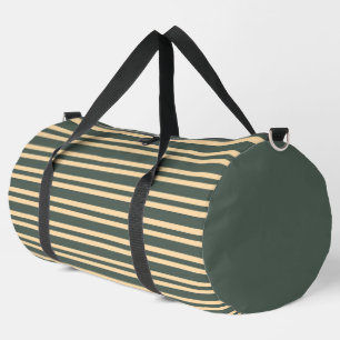 Sac De Sport Motif à rayures vertes jaunes grand