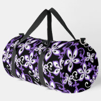 MOTIF ALOHA HAWAII EN NOIR/LAVENDER