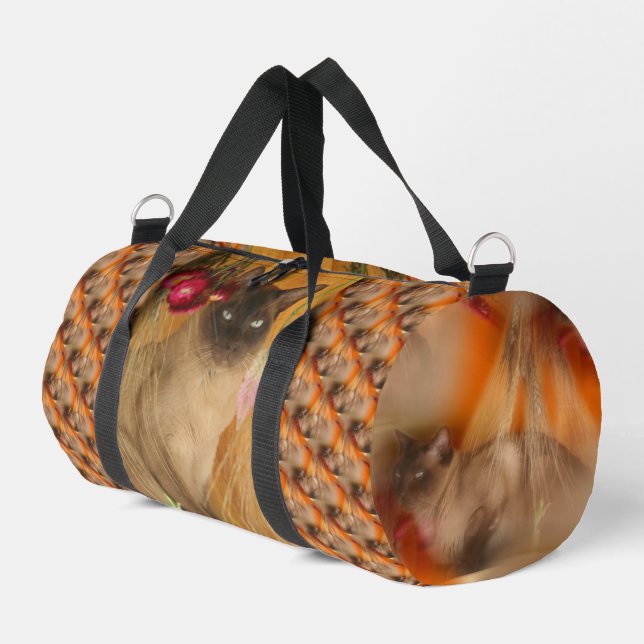 Sac De Sport Motif animal chat de Siamese (Coin gauche)