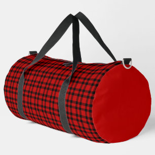 Sac De Sport Motif carreaux rouge noir grand