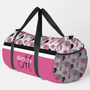 Sac De Sport Motif de balle de soccer rose Monogram