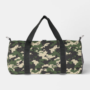 Sac De Sport Motif de camouflage numérique vert