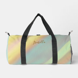 Sac De Sport Motif de coquillage côtier de plage Nom personnali