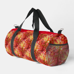 Sac De Sport Motif de fleurs Red Dahlia personnalisé
