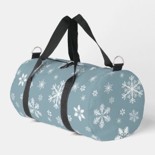 Sac De Sport Motif de flocon de neige, flocons blancs, neige, g