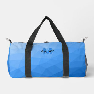 Sac De Sport Motif de maillage géométrique bleu clair