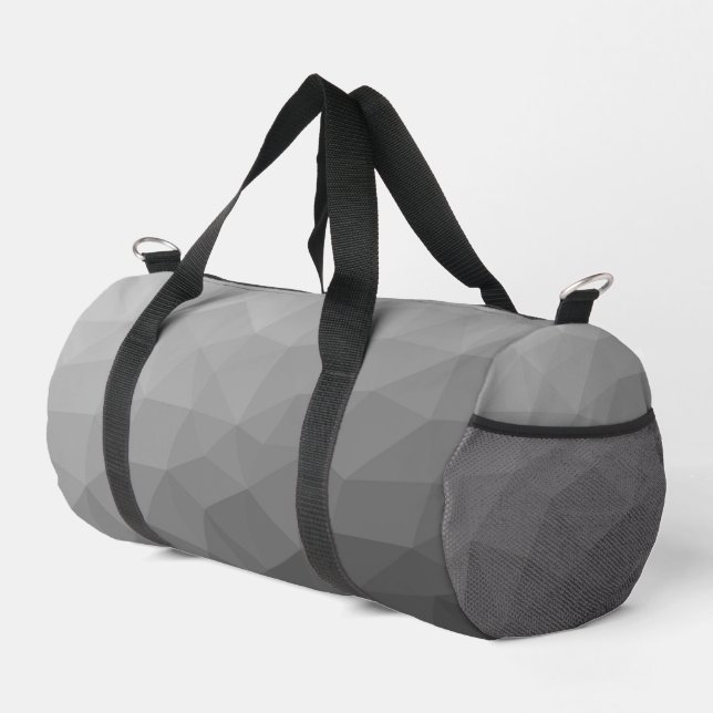 Sac De Sport Motif de maillage géométrique dégradé gris (Coin droit)