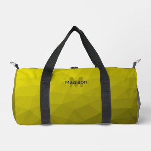 Sac De Sport Motif de maillage géométrique dégradé jaune