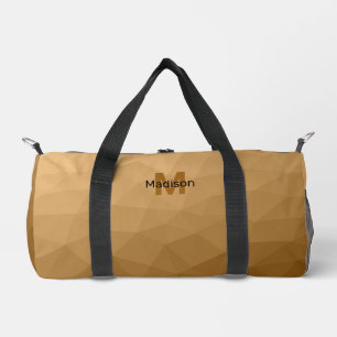 Sac De Sport Motif de maillage géométrique marron Monogramme