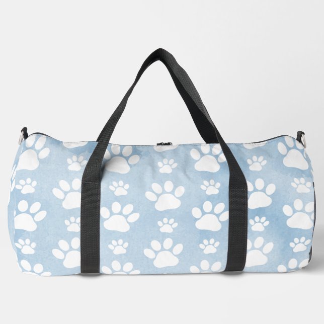 Sac De Sport Motif De Pâtes, Patrouilles Blanches, Aquarelles,  (Recto)