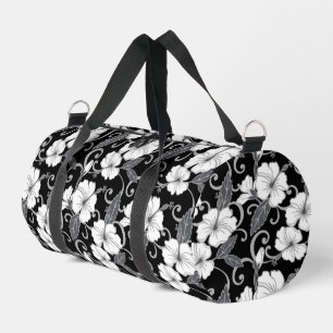 SAC DE SPORT MOTIF DE RÊVE POLYNÉSIEN EN NOIR
