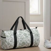 Motif de toile vintage floral vert sauge
