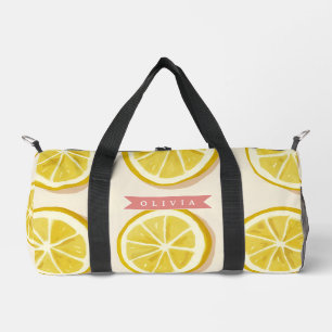 Sac De Sport Motif de tranche de citron frais personnalisé Lumi