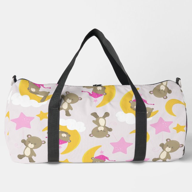 Sac De Sport Motif D'Ours, Nounours, Mignons Ours, Étoiles (Recto)