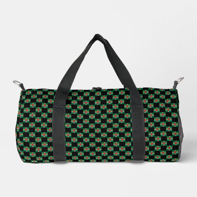 Sac De Sport motif du drapeau À damiers Dominique (Recto)