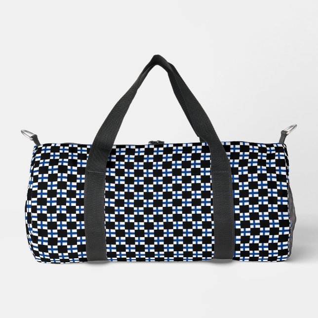Sac De Sport motif du drapeau À damiers Finlande (Recto)