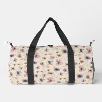 Motif Fleurs Sauvages Aquarelle Bohème Humeur Chan