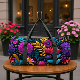 Sac De Sport Motif Floral Coloré