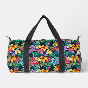 Sac De Sport Motif floral exotique peint à la main-23001
