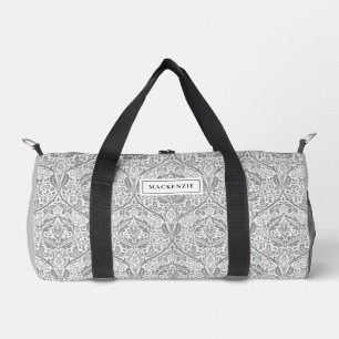 Sac De Sport Motif floral gris élégant