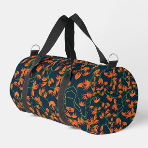 Sac De Sport Motif floral orange fluide