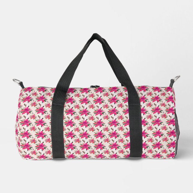 Sac De Sport Motif Floral rose Design-29500 (Recto)