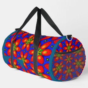 Sac De Sport Motif Floral Rouge mou