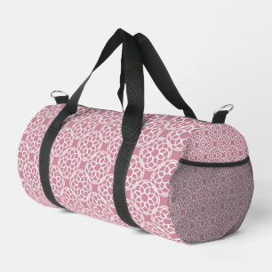Sac De Sport Motif géométrique blanc rose sans couture