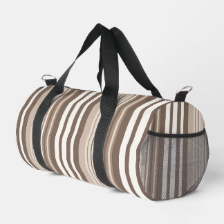 Sac De Sport Motif rayures tons terre neutres Design