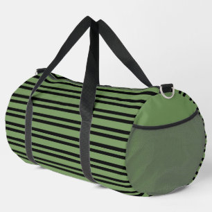 Sac De Sport Motif Rayures Vertes Noires Grand