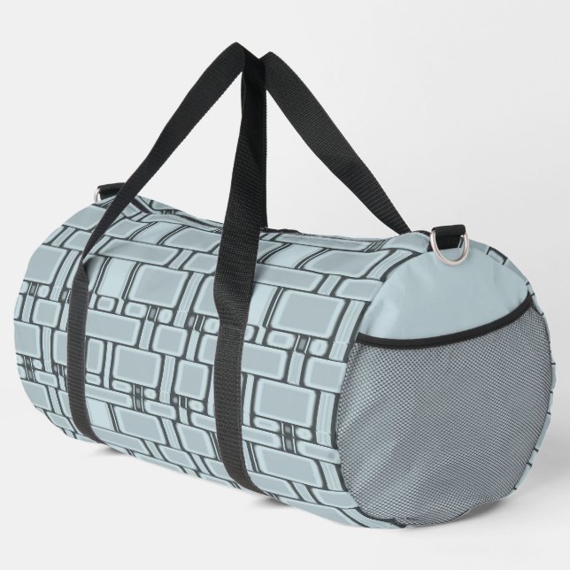 Sac De Sport Motif rectangulaire bleu clair neutre (Coin droit)