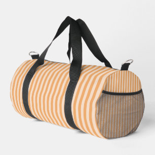 Sac De Sport Motif sans couture à rayures orange petit