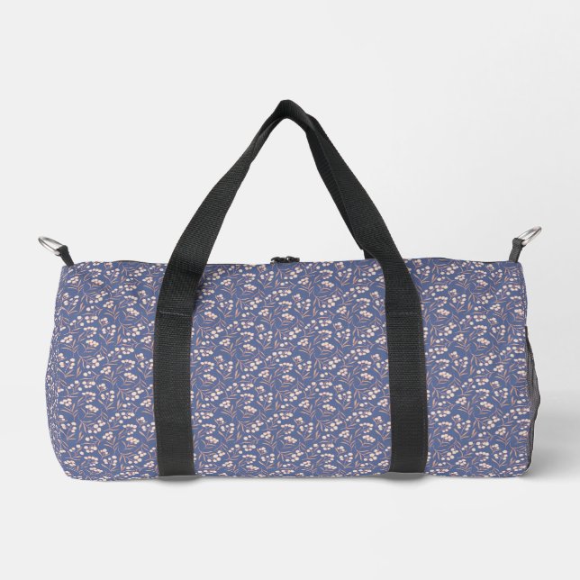 Sac De Sport Motif vintage Fleur de Coton (Recto)